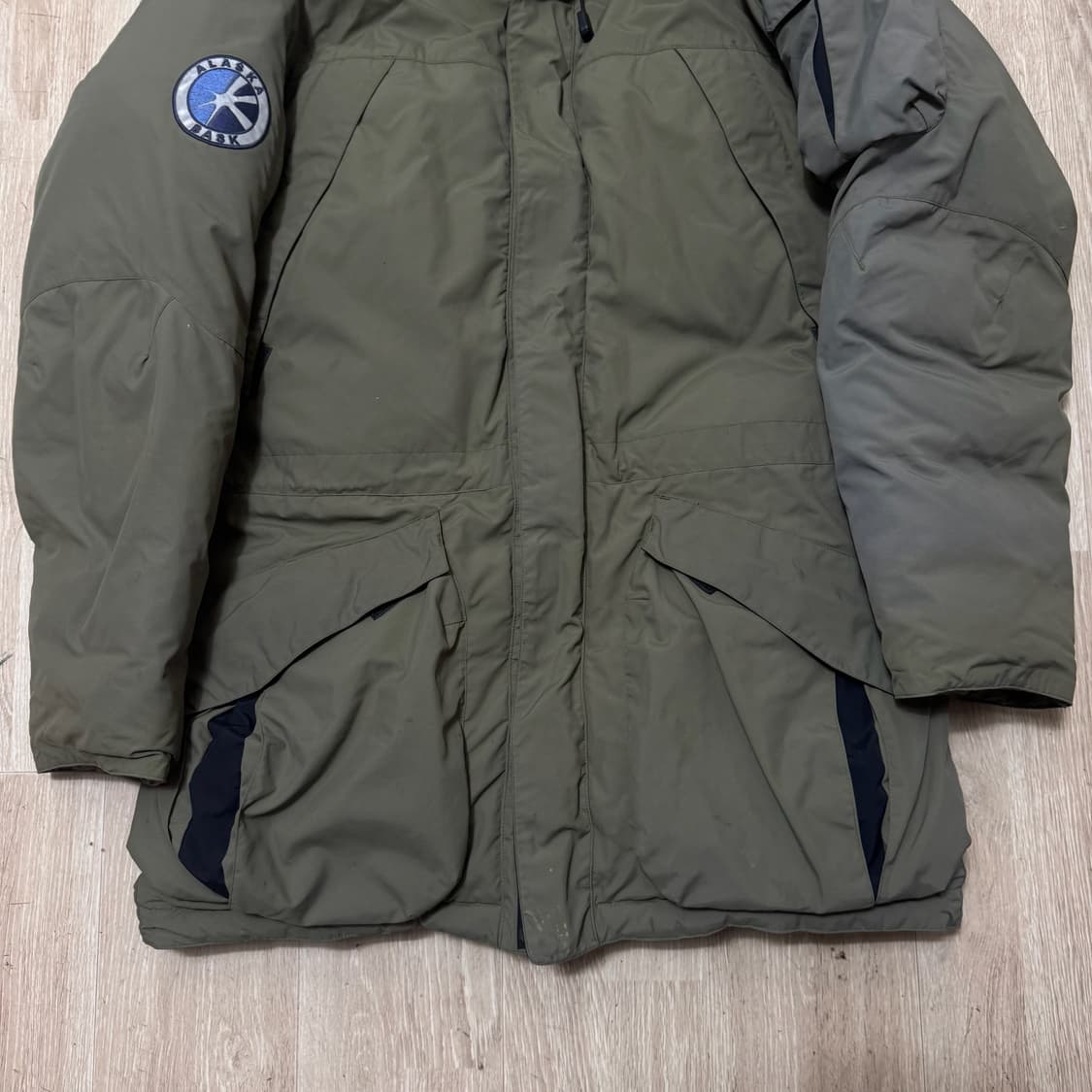 바스크 남성 구스다운 후드 헤비 롱패딩 XL/105  상품이미지4