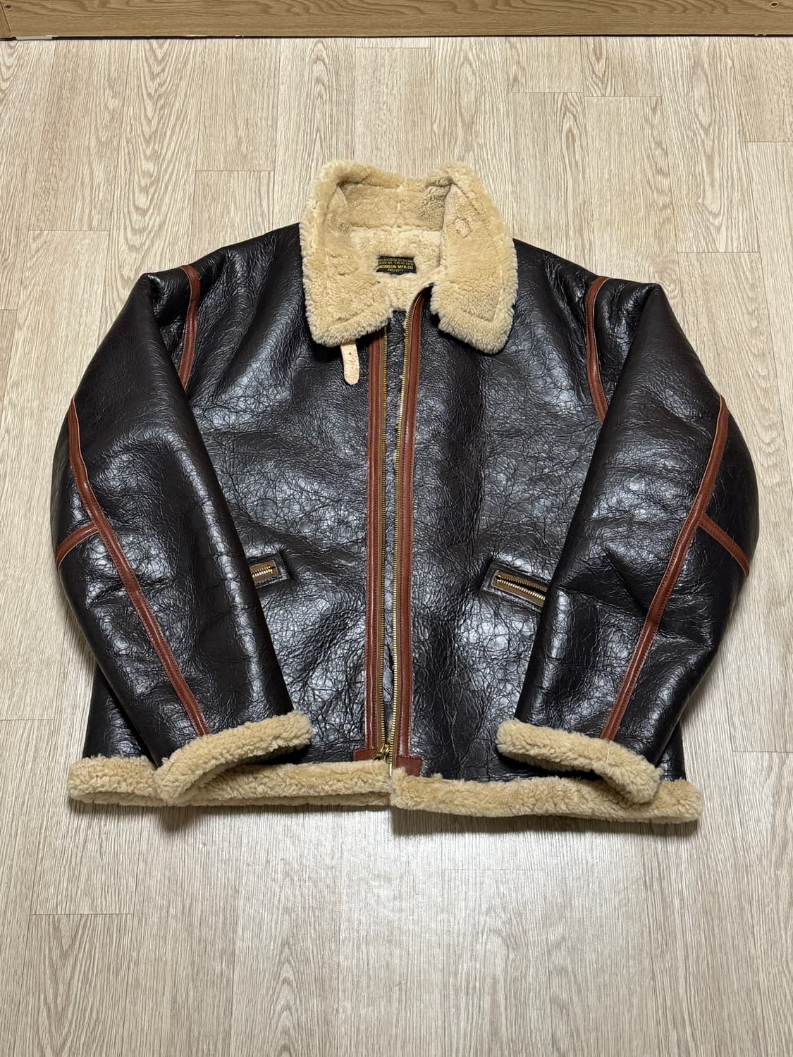 브론슨 D-1 무톤 무스탕 자켓 상품이미지1