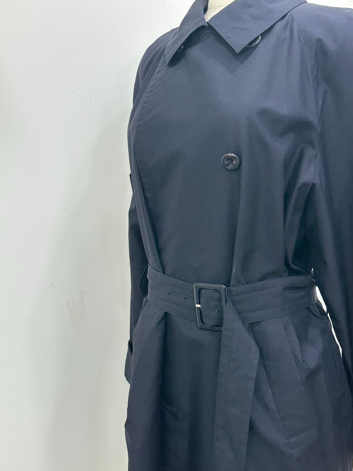 꾸레쥬 실크 더블 트렌치 상품이미지6