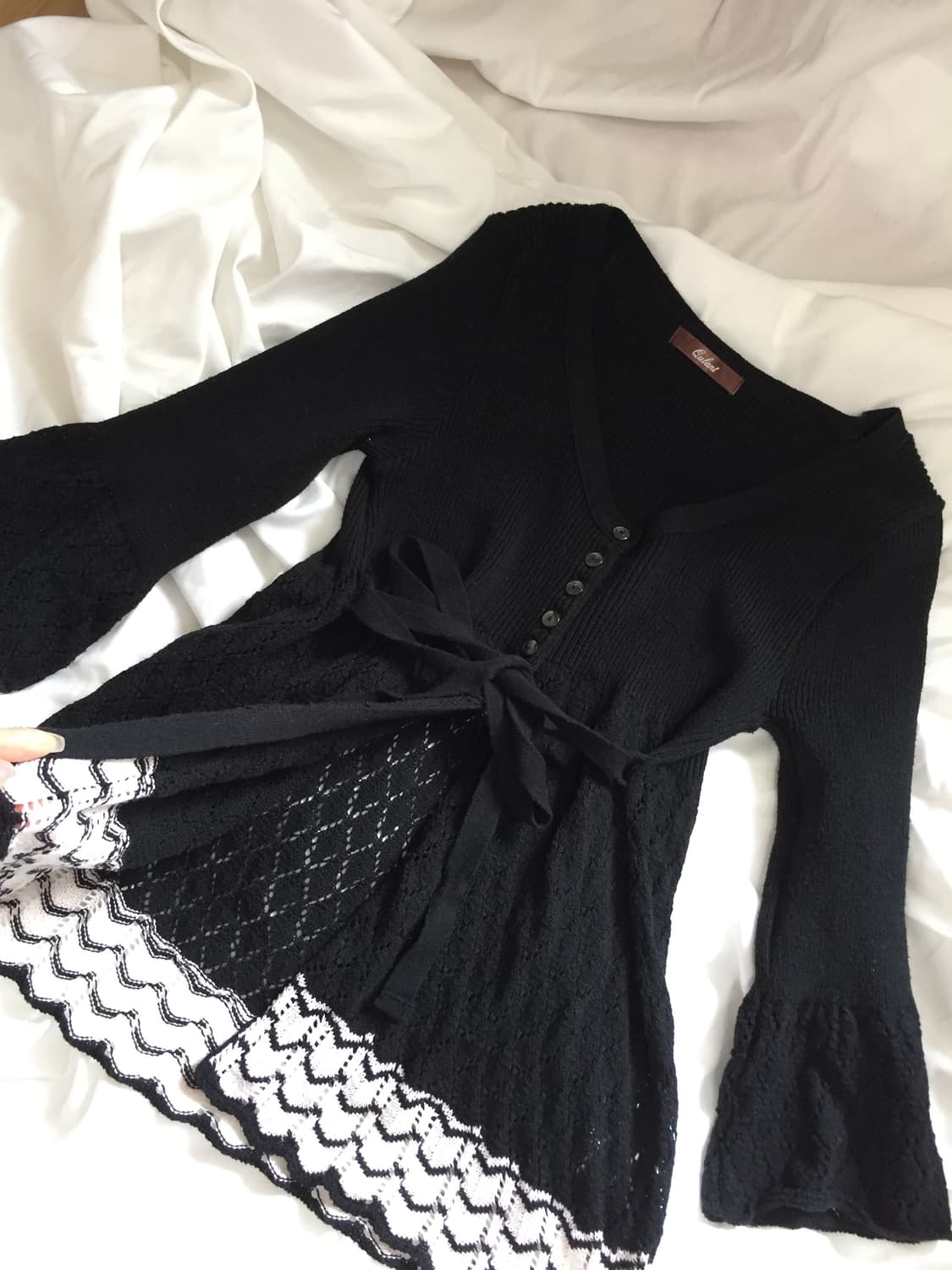 리본 가디건 상품이미지2