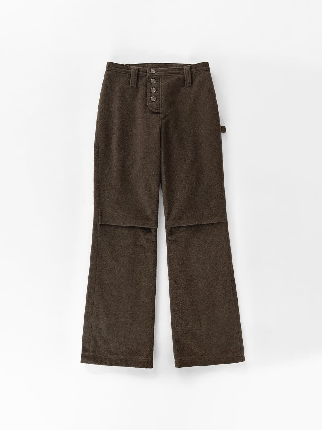 빈티지 밀리터리 디테일 울 블랜드 플레어 팬츠 상품이미지3