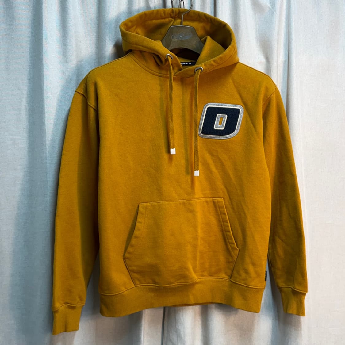 S 디키즈(Dickies) 빅로고 머스타드 기모 후드티 상품이미지2