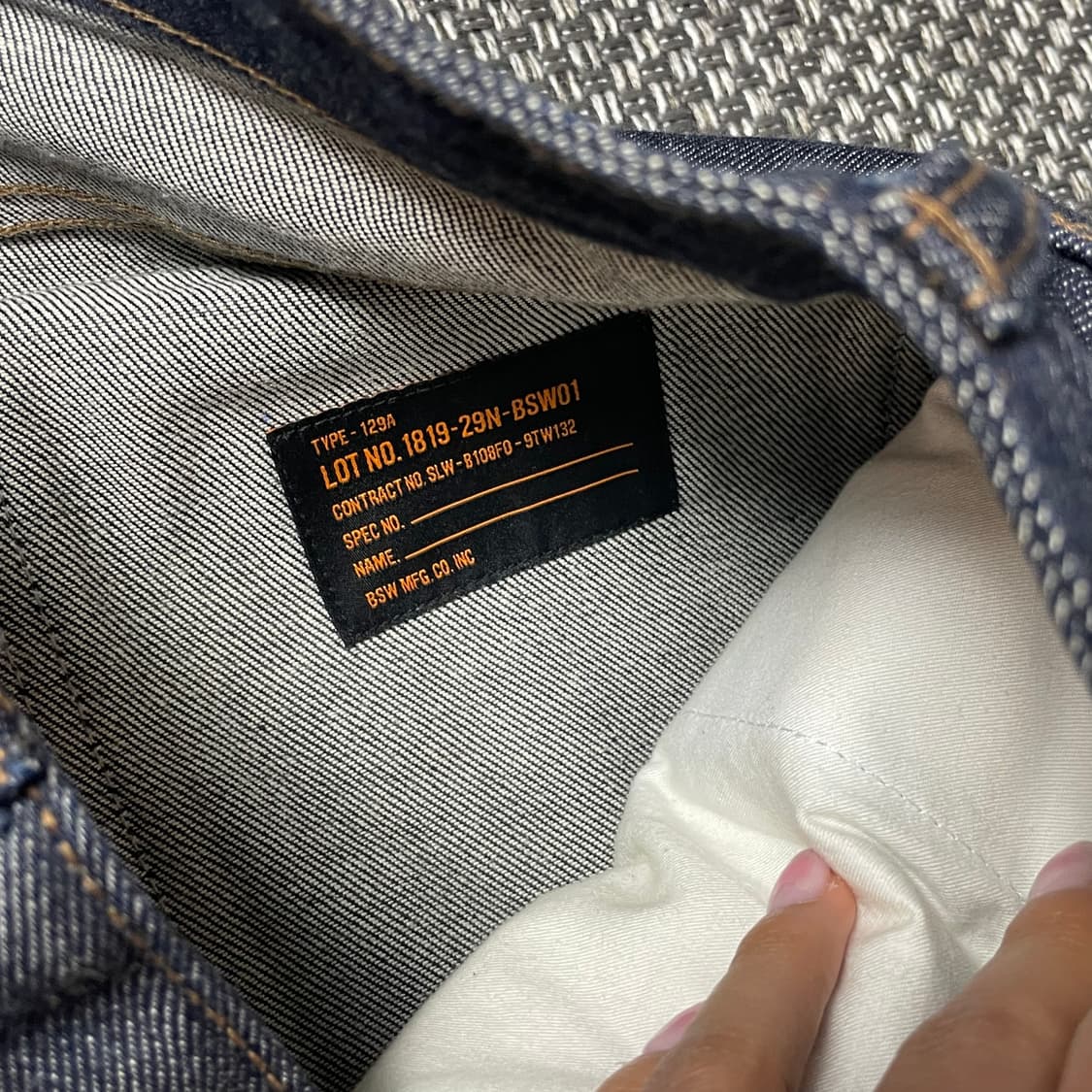 (28) 비슬로우 원턱 데님 팬츠 상품이미지6