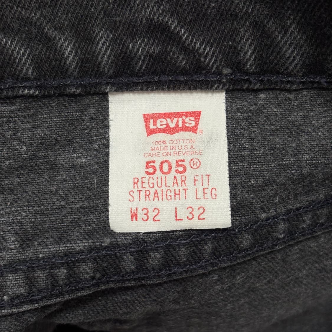 90s 빈티지 리바이스 505 블랙 허리40cm 상품이미지8