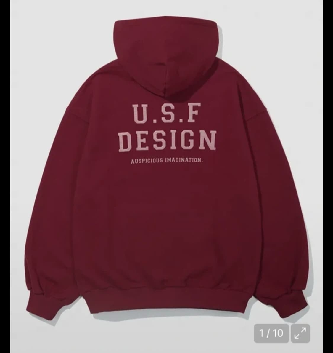 어반스터프 후드 버건디M 상품이미지2