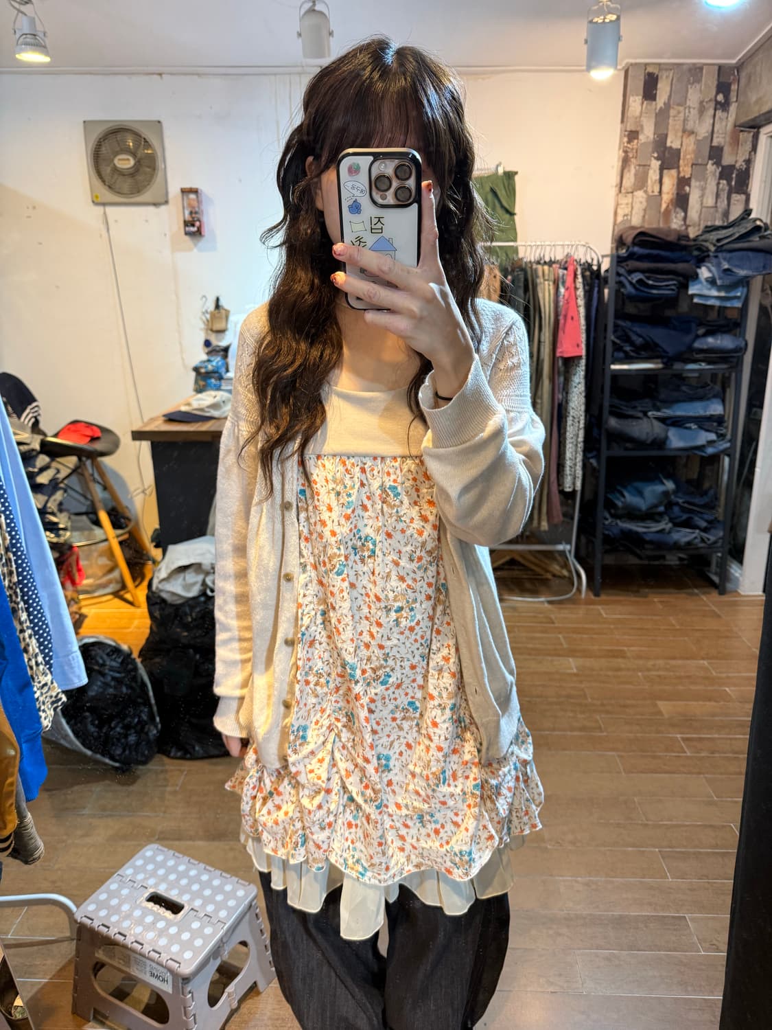 꽃무늬 셔링 핀턱 나시 원피스🌸💐 상품이미지2