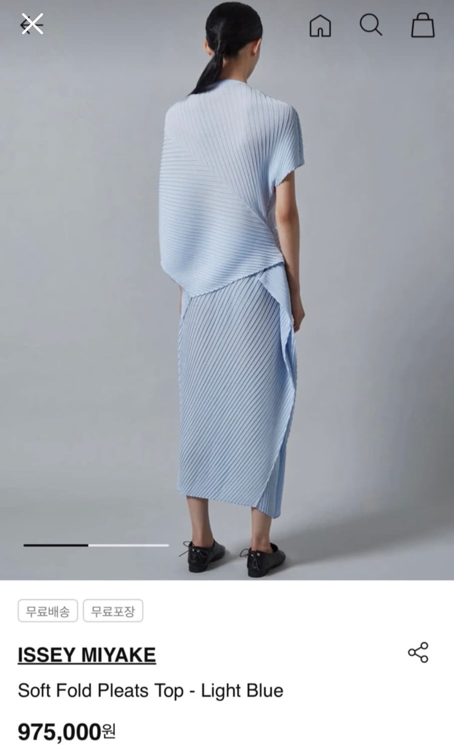 ISSEY MIYAKE 소프트 폴드 플리츠 탑 상품이미지4