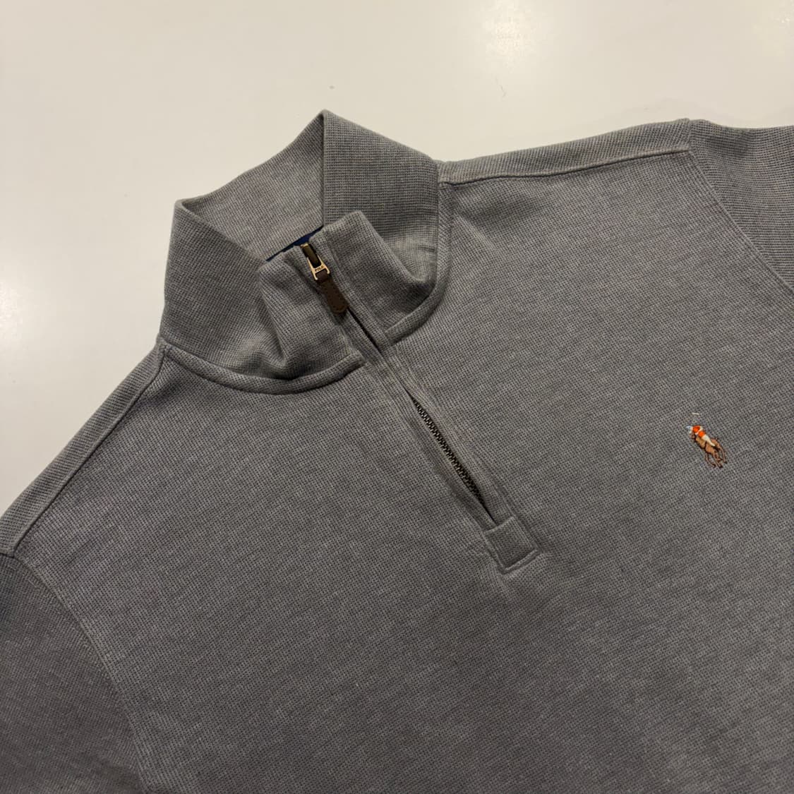 [S] 폴로 랄프로렌 신형 큐알 하프집업 맨투맨 그레이 D218 상품이미지3
