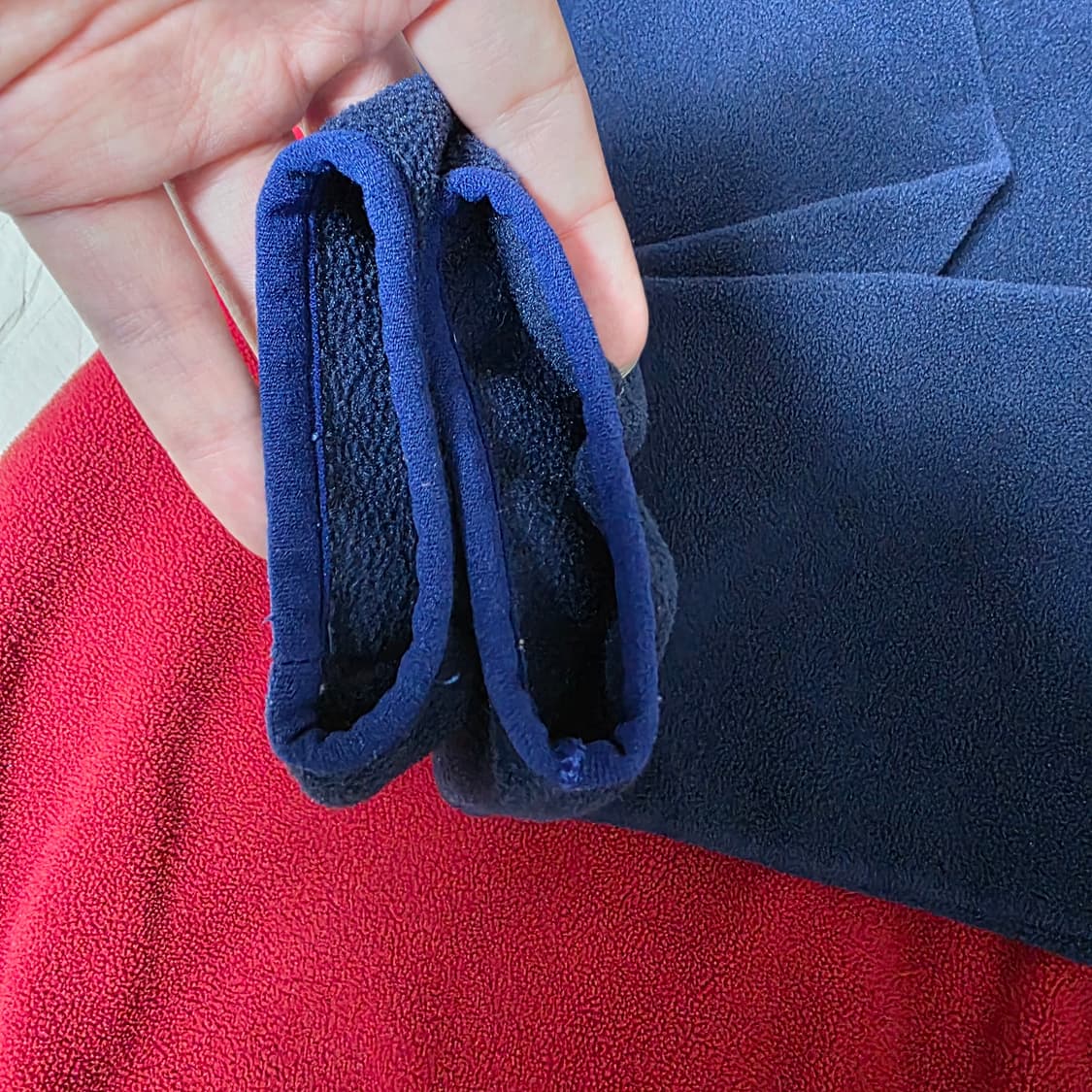 [M/M] 빈티지 파타고니아 신칠라 플리스 풀오버 네이비 레드 상품이미지7