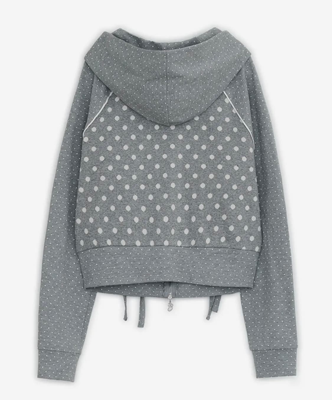 허그유어스킨 도트 후드집업 상품이미지2