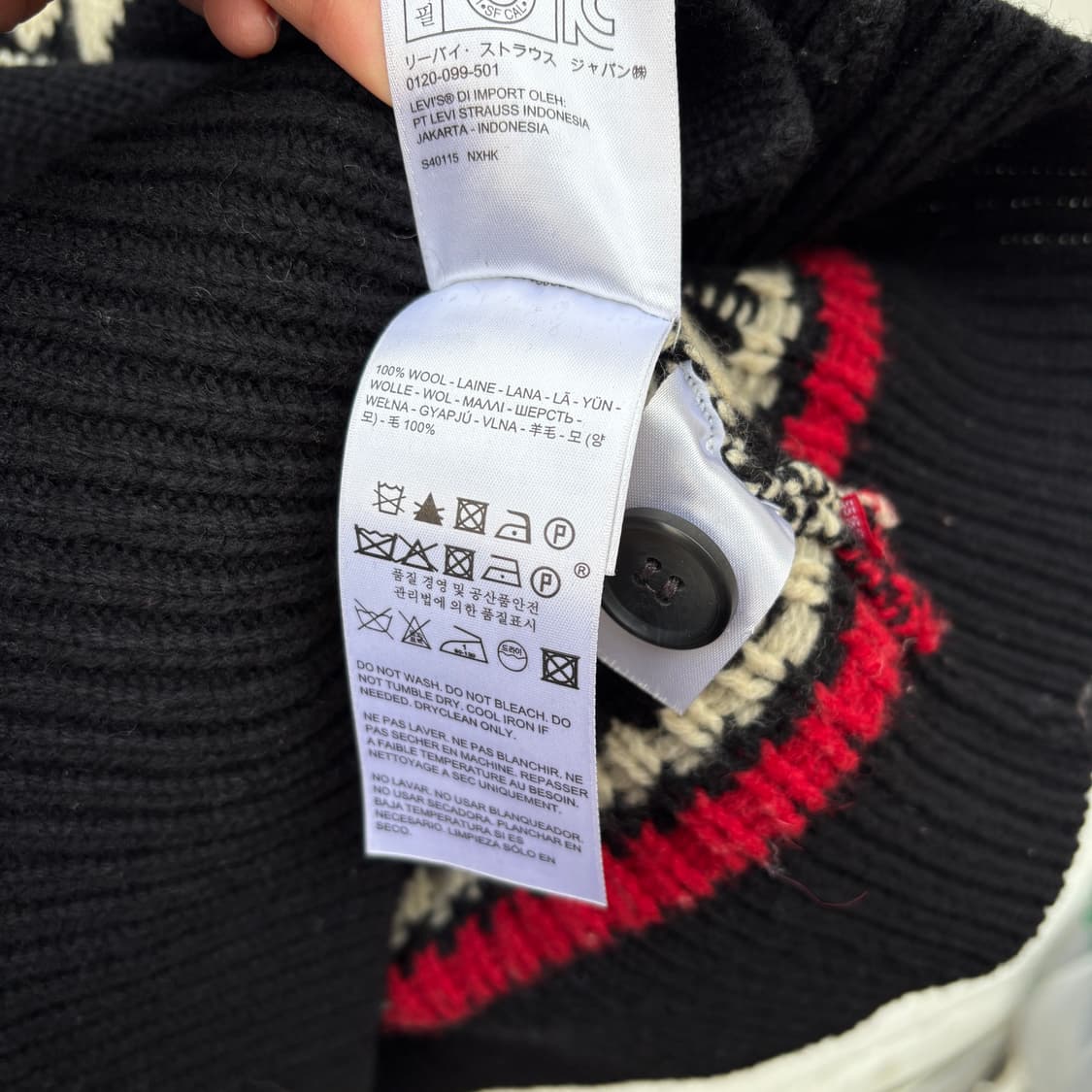 Levi’s 리바이스 양모 울 코위찬 가디건 상품이미지6