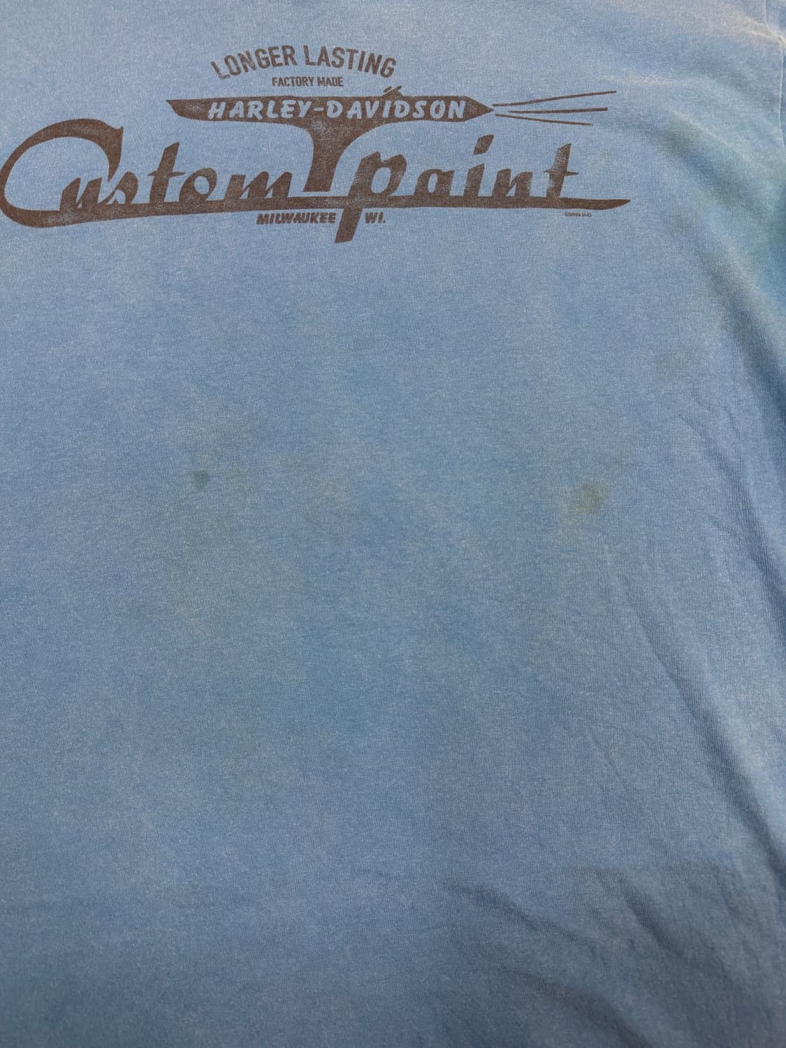L) 할리데이비슨 빈티지 프린팅 반팔 티셔츠 상품이미지3