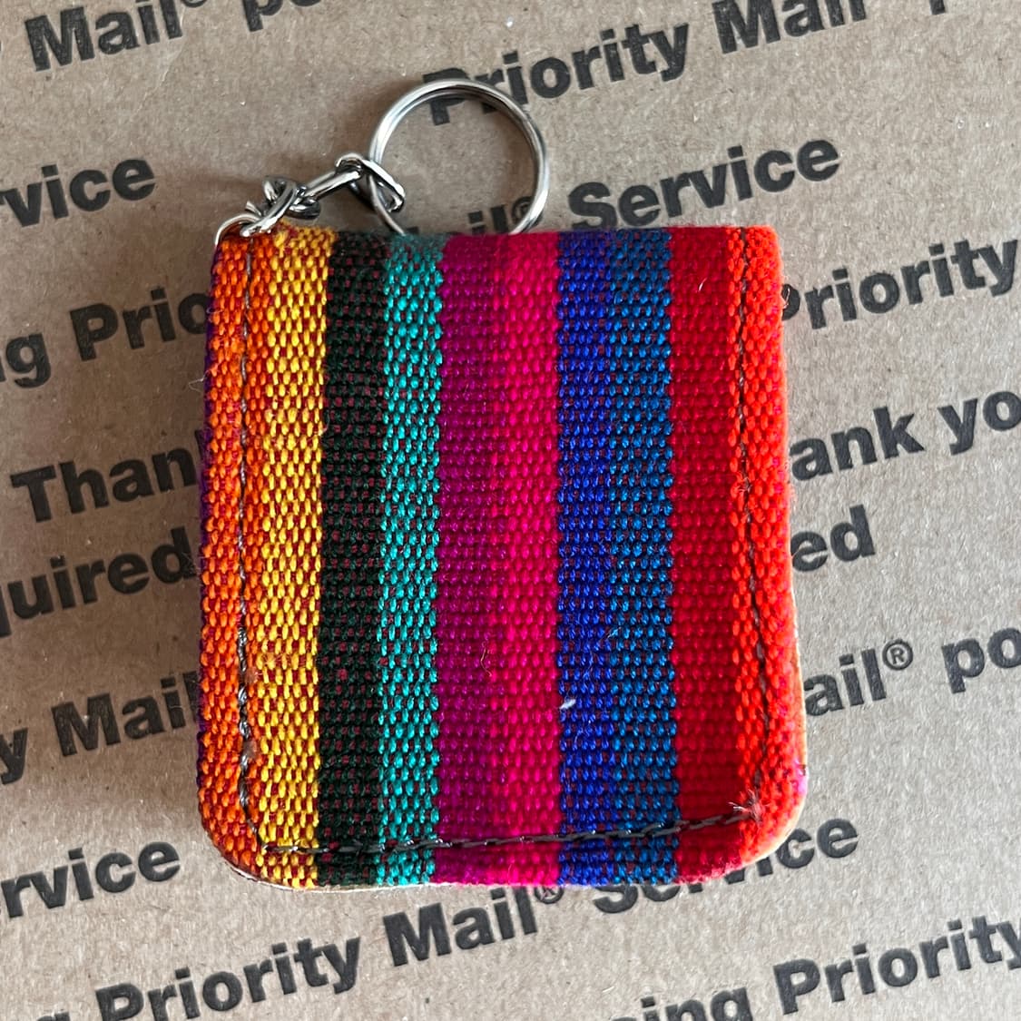 90s vtg Guatemala Leather Pouch Keyring 상품이미지4