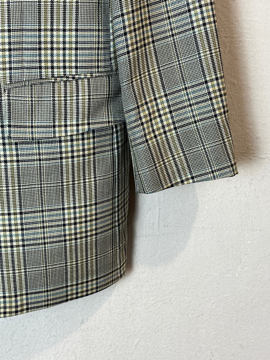 YSL 체크 싱글 브레스트 블레이저 상품이미지4