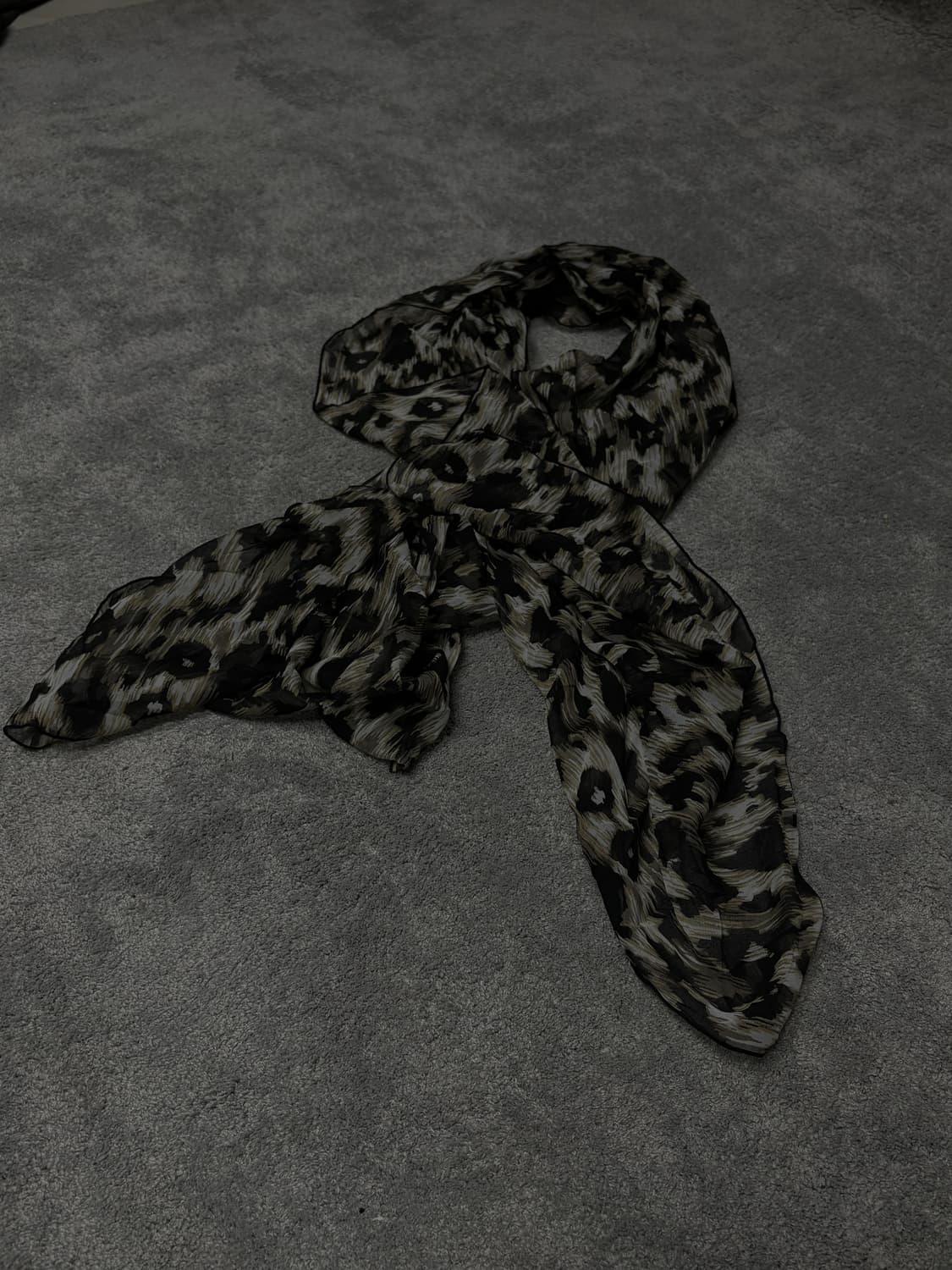 Vintage v-kei gothic punk scarf 상품이미지2