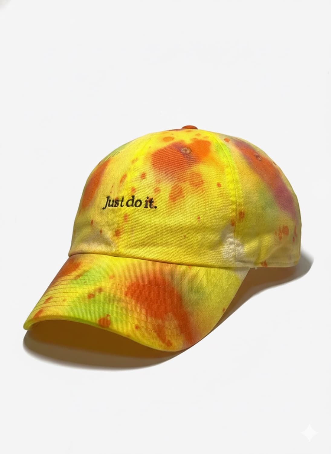 NIKE 나이키 초레어 빈티지 커스텀 타이다이 레몬/오렌지 볼캡 모자 상품이미지1