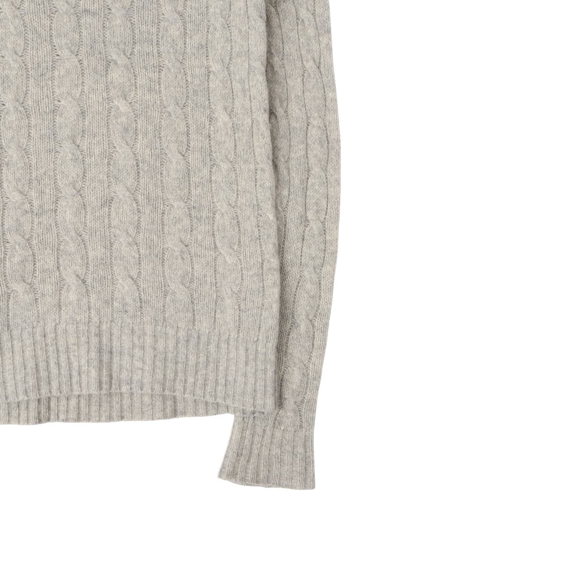 폴로 랄프로렌 라이트 그레이 울 캐시미어 케이블 니트 상품이미지7