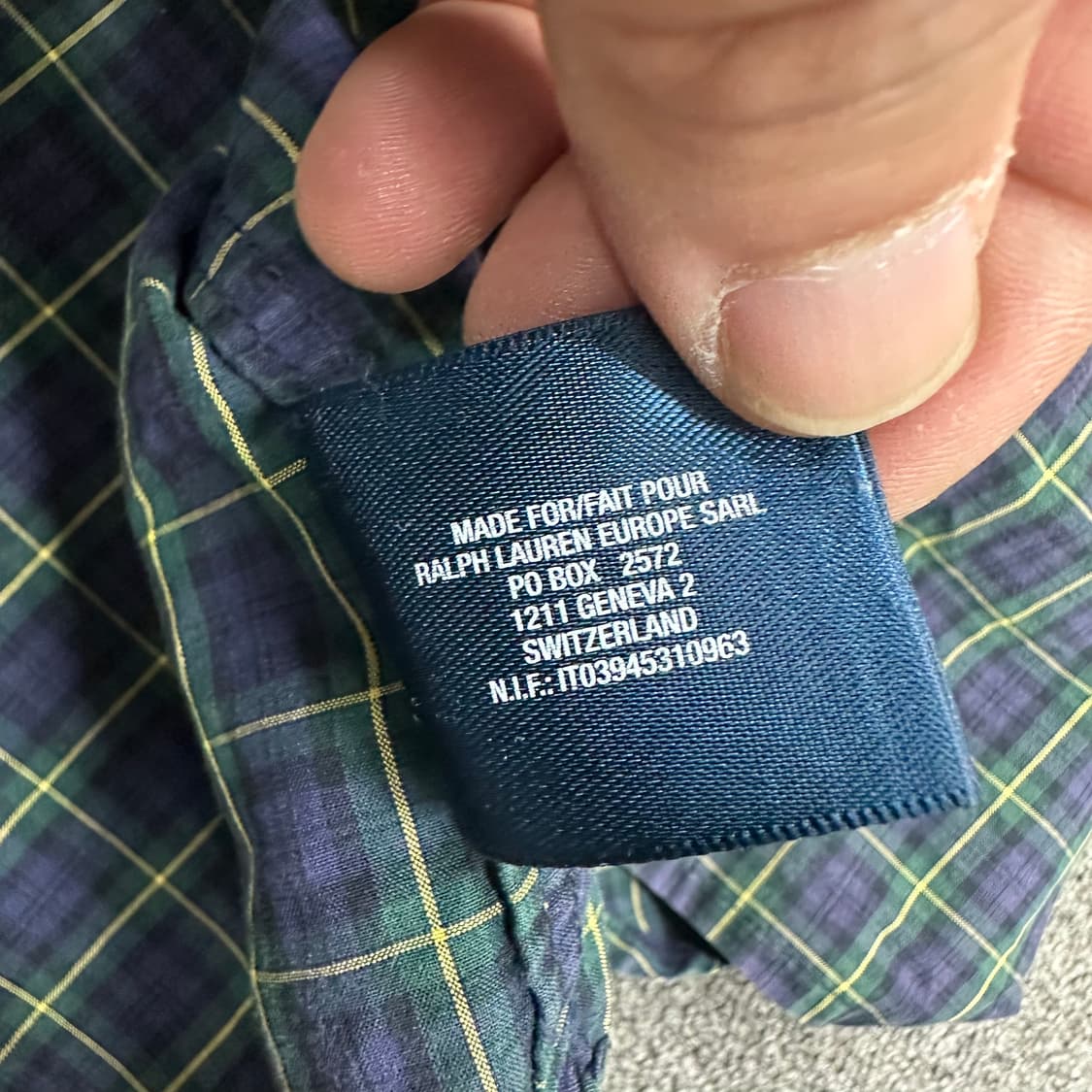 폴로랄프로렌 체크셔츠 상품이미지6