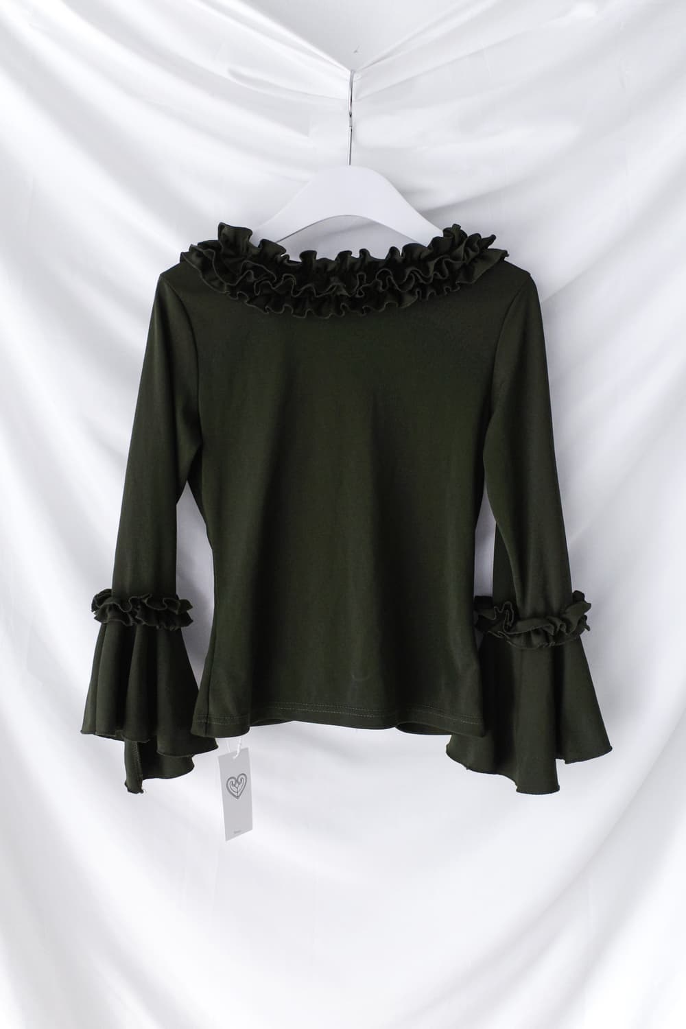 frill shirring cardigun 상품이미지2