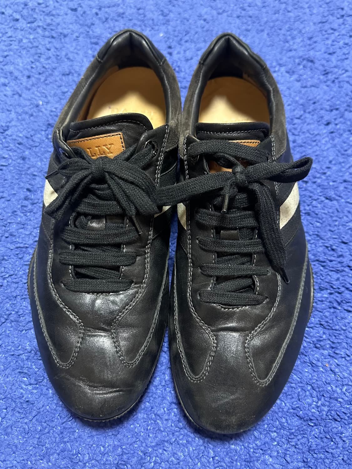 (BALLY) 발리 블랙 레더 스니커즈 260 상품이미지3