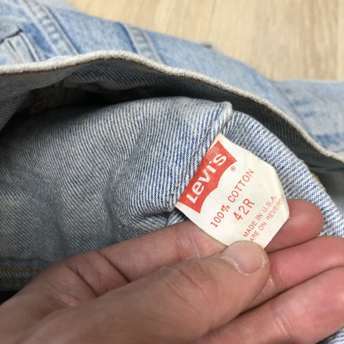 (42R) 90's 리바이스 미국제 70506-0214 연청 데님 자켓 상품이미지7
