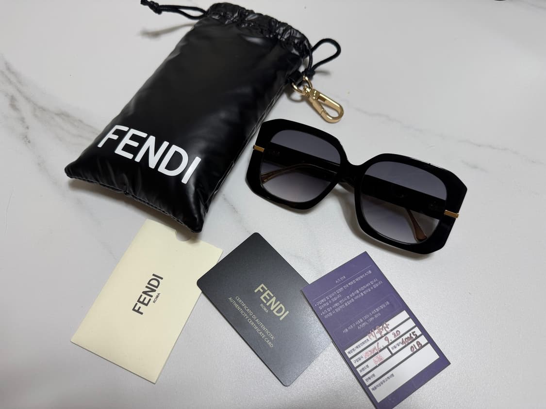 펜디 FE40065F 블랙 선글라스 상품이미지2