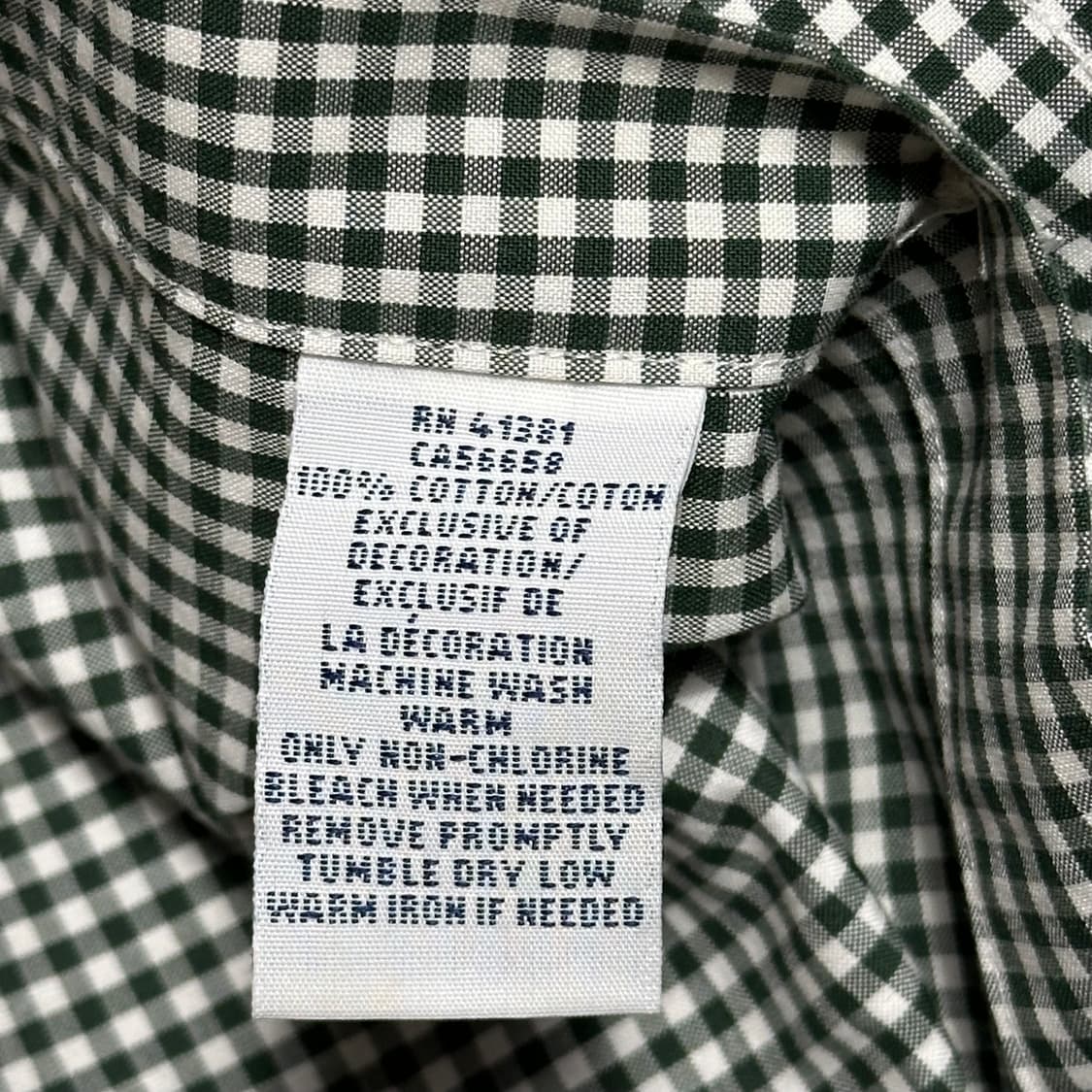 S 폴로랄프로렌 슬림핏 그린 체크 포플린 셔츠 상품이미지5