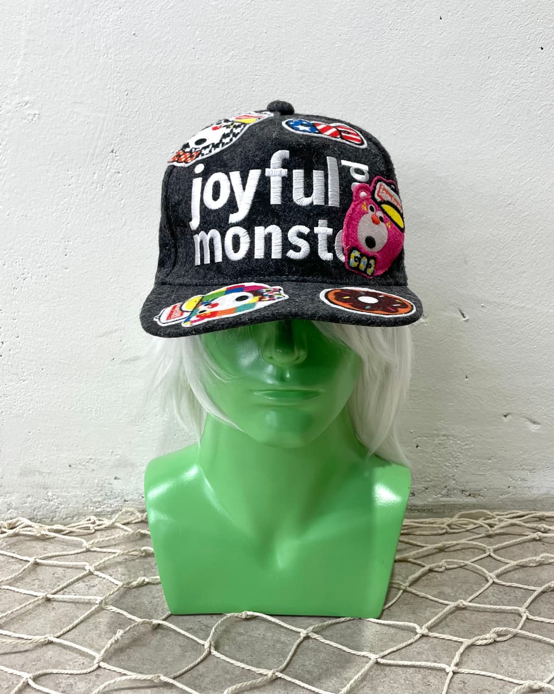 Joyful Monster Bear Wappen Star Grey Cap 상품이미지2