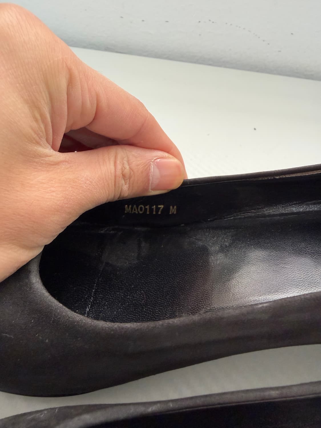 정품) 루이비통 블랙 스웨이드 플랫 슈즈 구두 39.5 상품이미지8