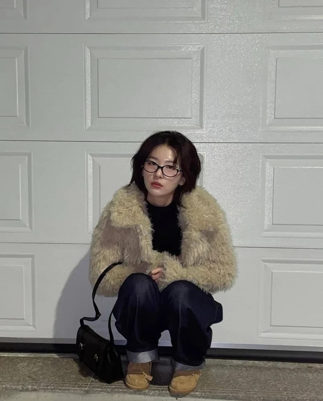 슬기 착용) 레이브 퍼 자켓 상품이미지2