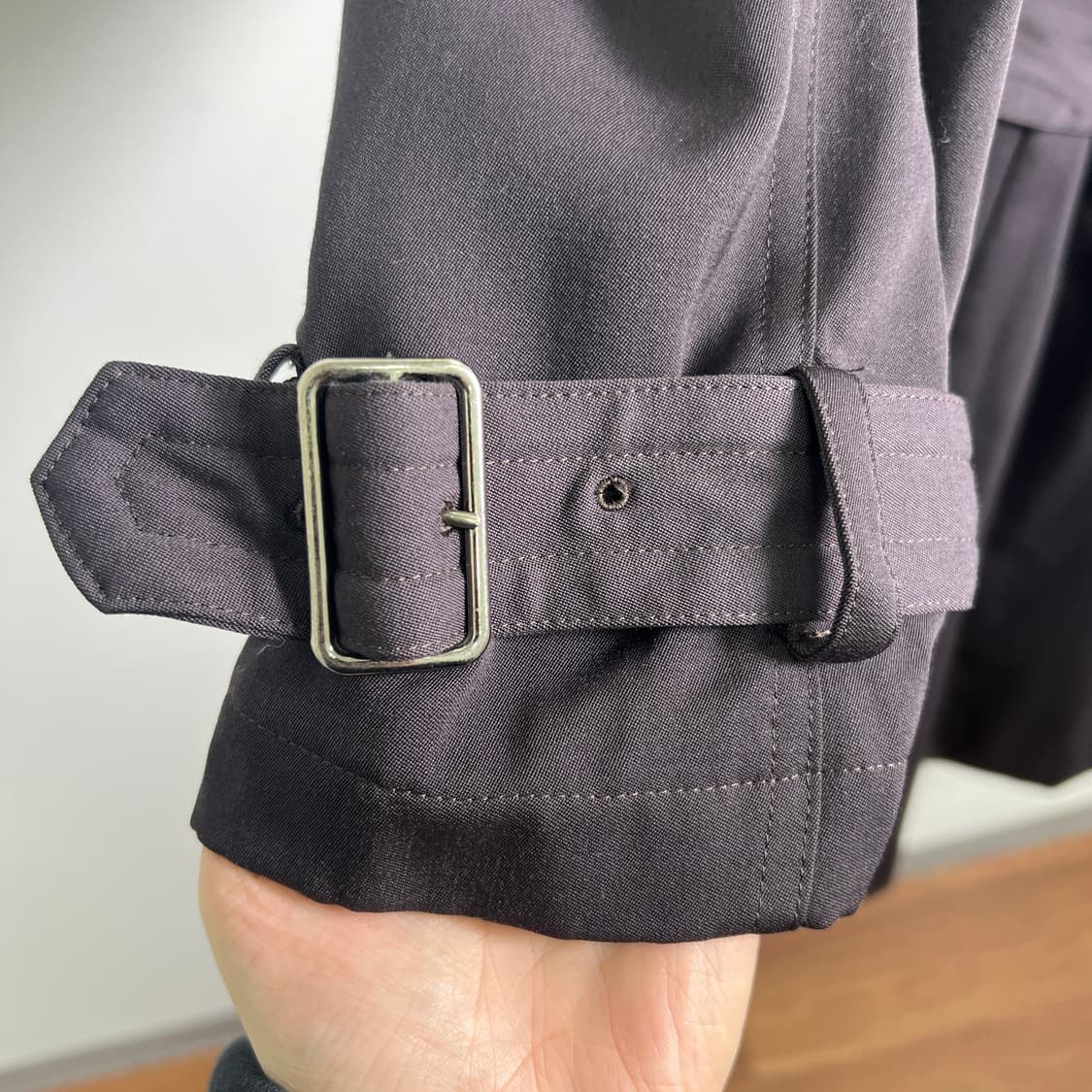 MEN’S TENORAS 더블 브레스티드 롱 트렌치코트 M 상품이미지8