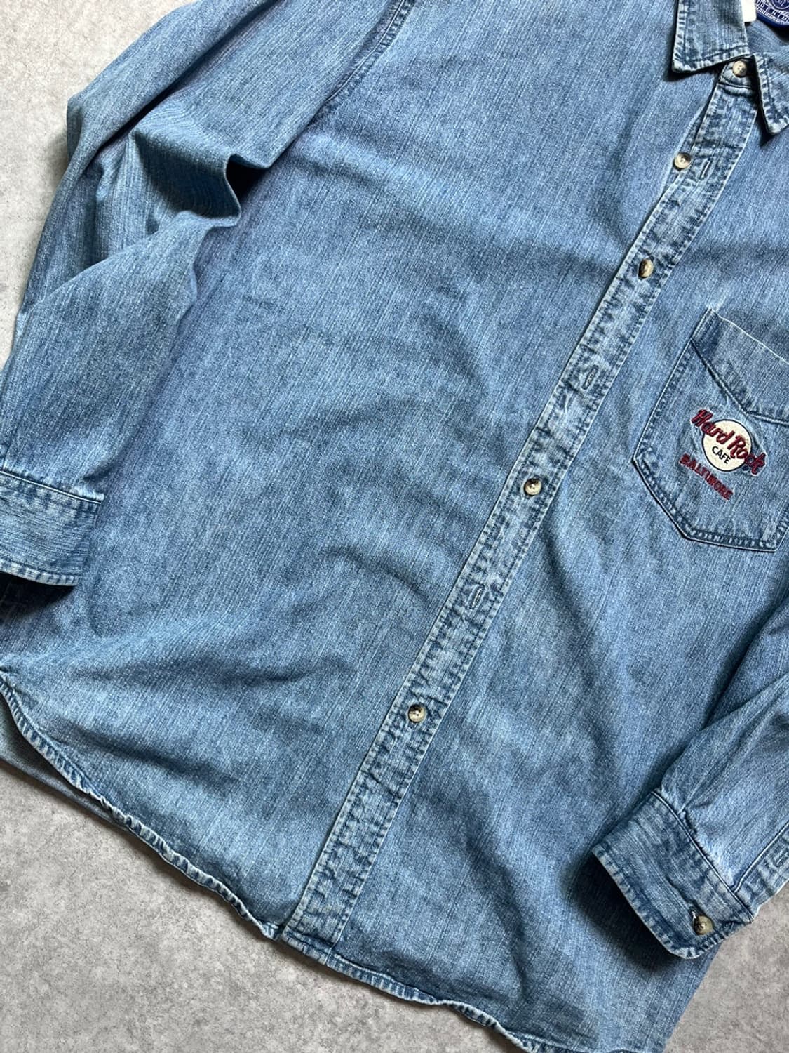 XL) 하드락카페 데님 셔츠 상품이미지4