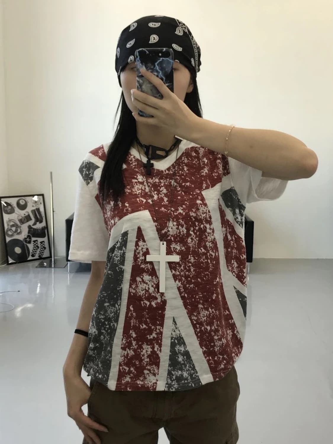 c.p.s 빈티지 유니언잭 그래픽 티셔츠 상품이미지1