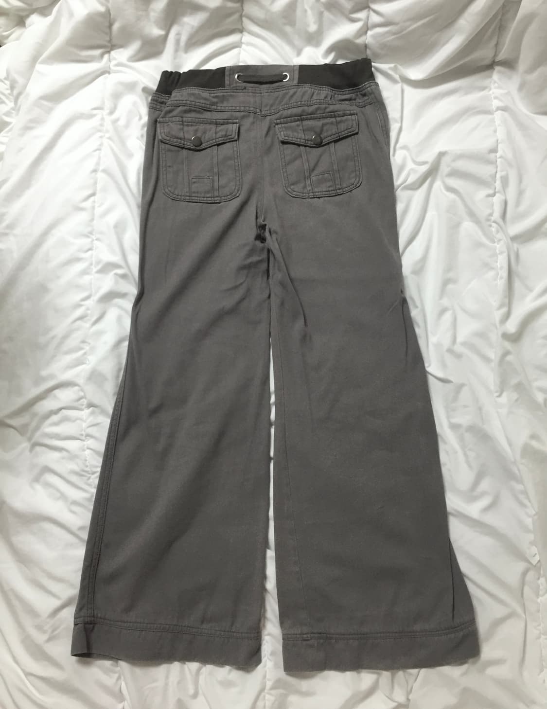 y2k 빈티지 백포켓 부츠컷 팬츠 챠콜 상품이미지3