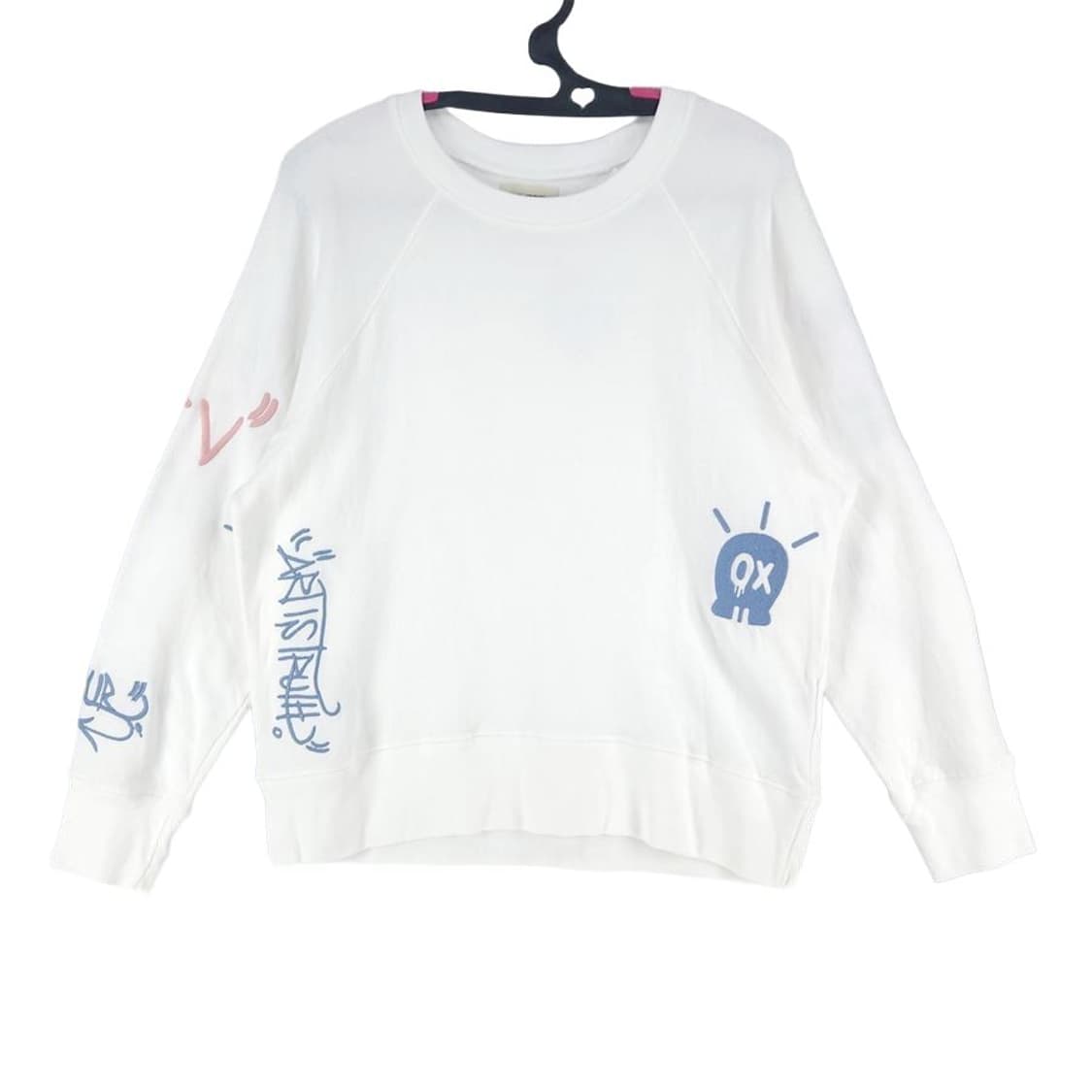 [여XS]쟈딕앤볼테르 자수 오버핏 맨투맨[Y5C-167] 상품이미지1