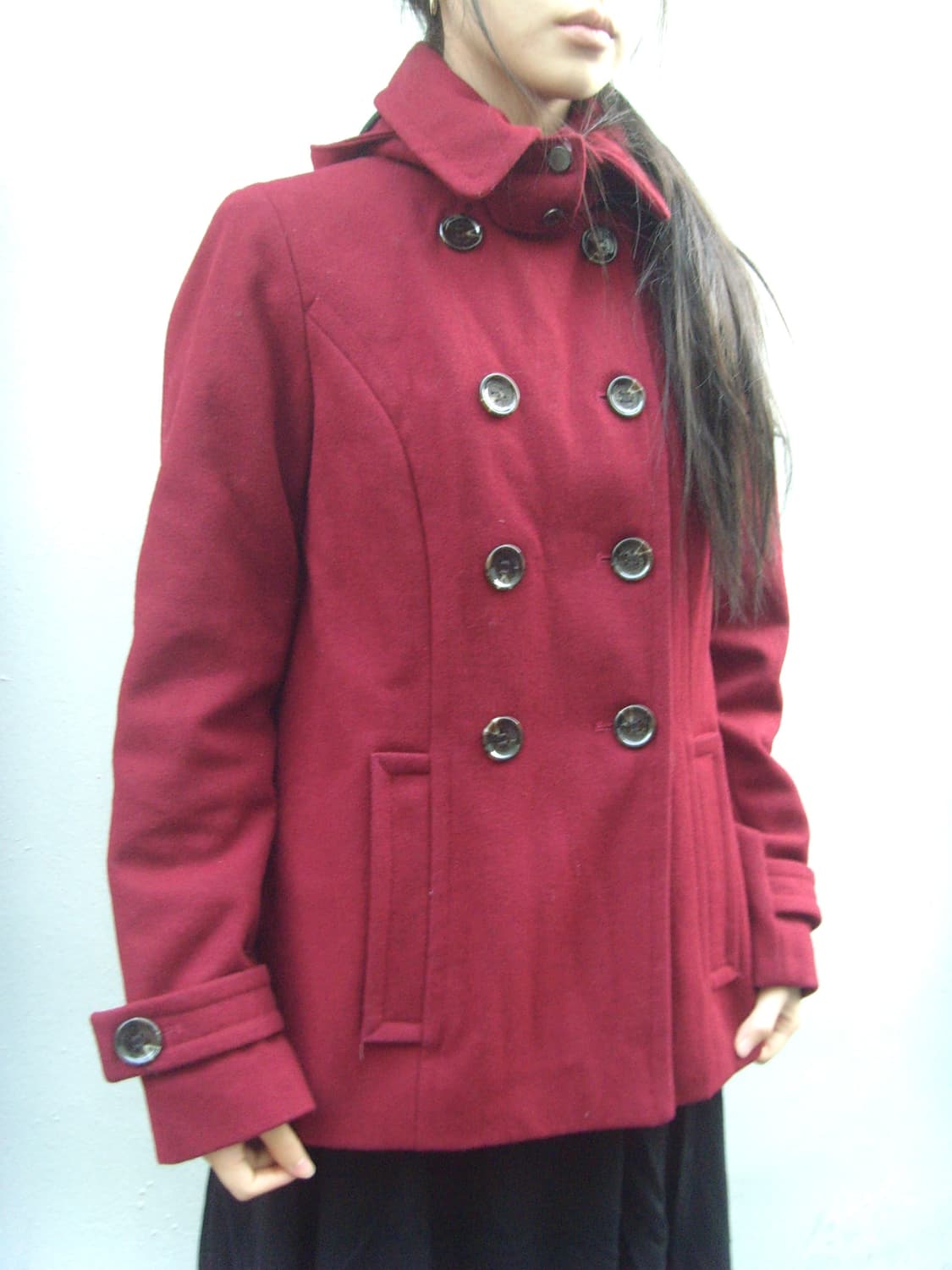 Calvin klein wool down half coat 상품이미지1