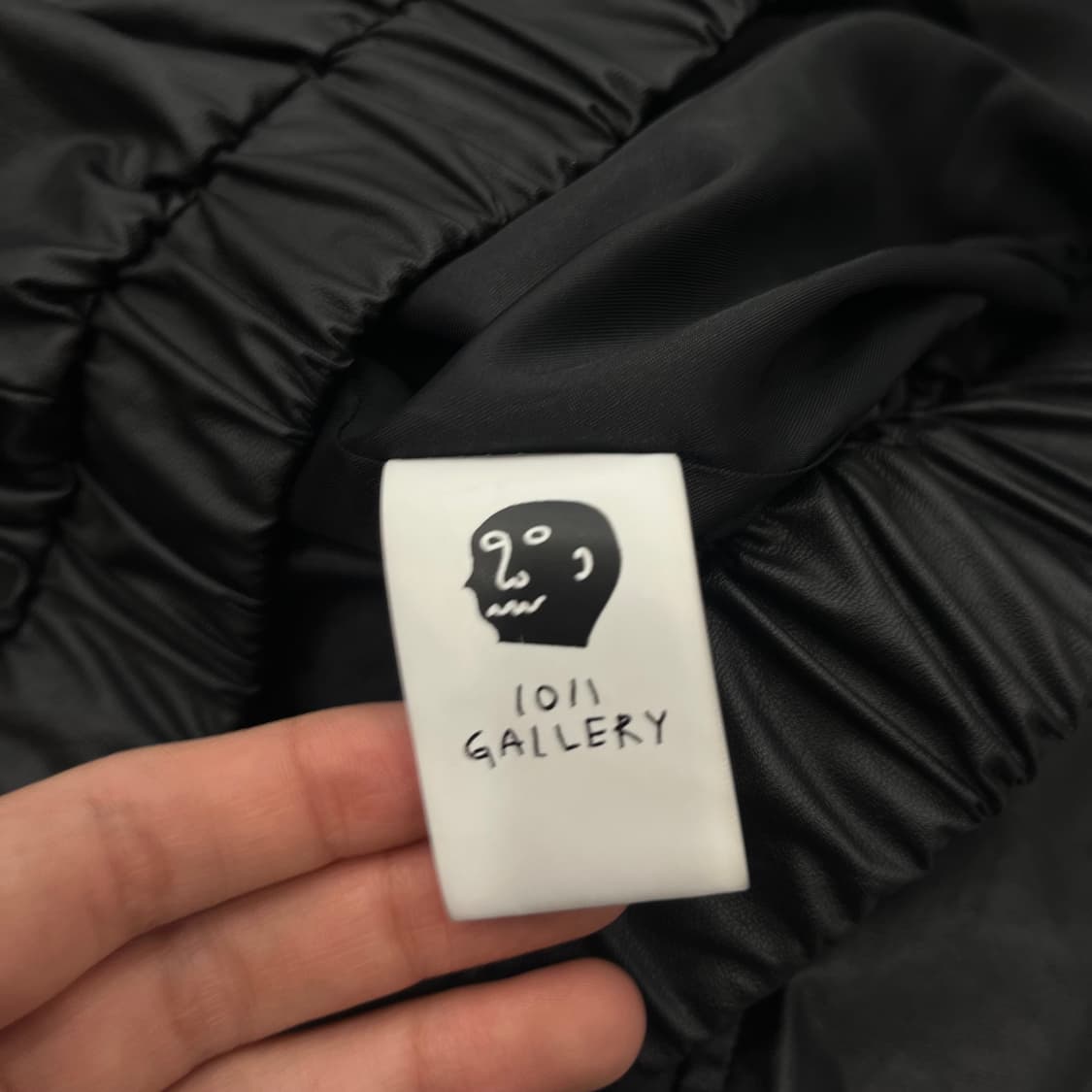 F 1011갤러리 자수 로고 레더 투웨이 집업 자켓 상품이미지7