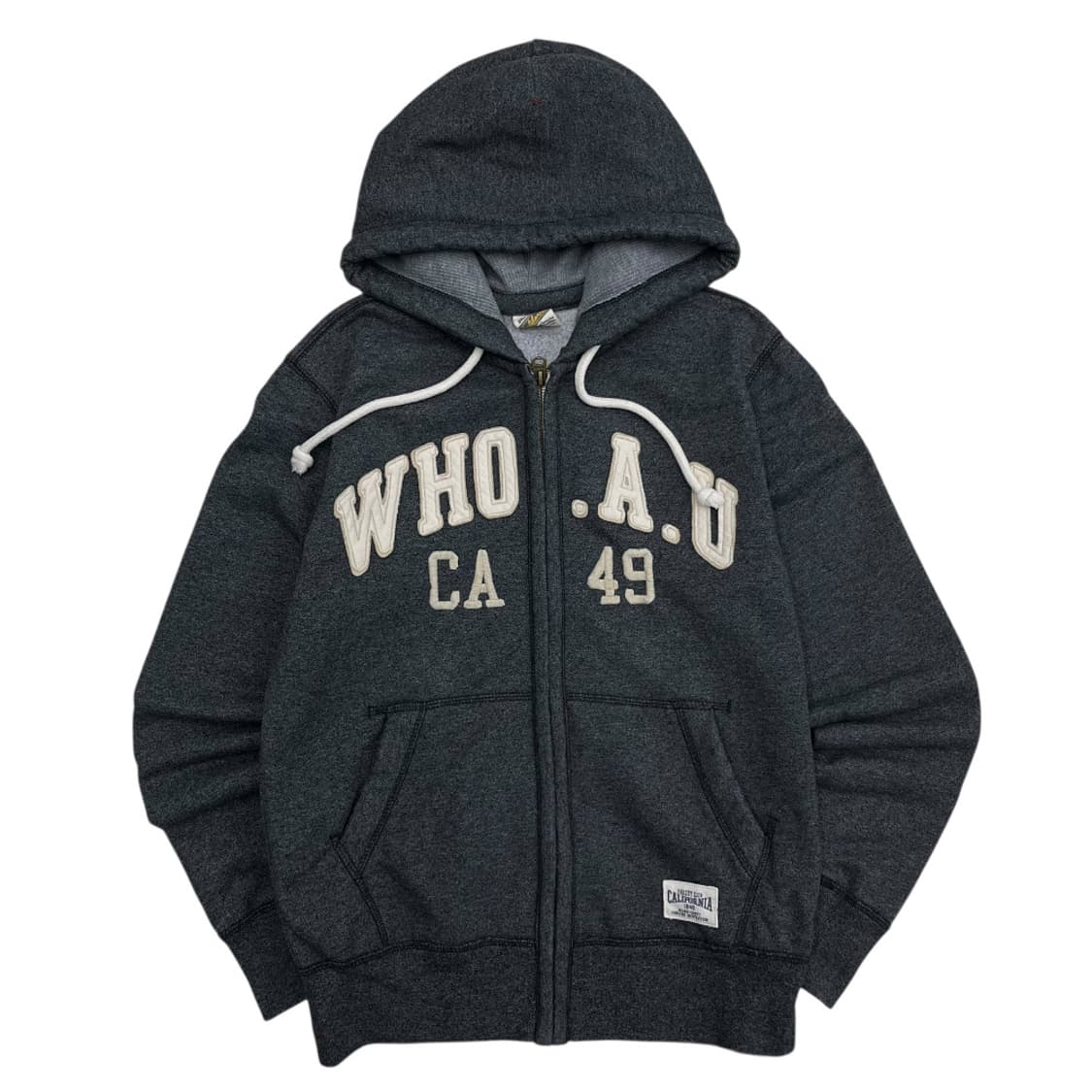 후아유 센터로고 딥그레이 후드집업 M 상품이미지2