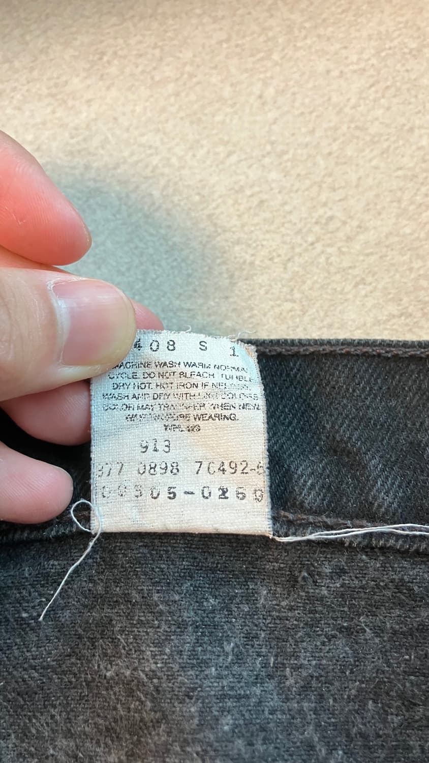 90s Levi’s 505 black jeans 상품이미지6