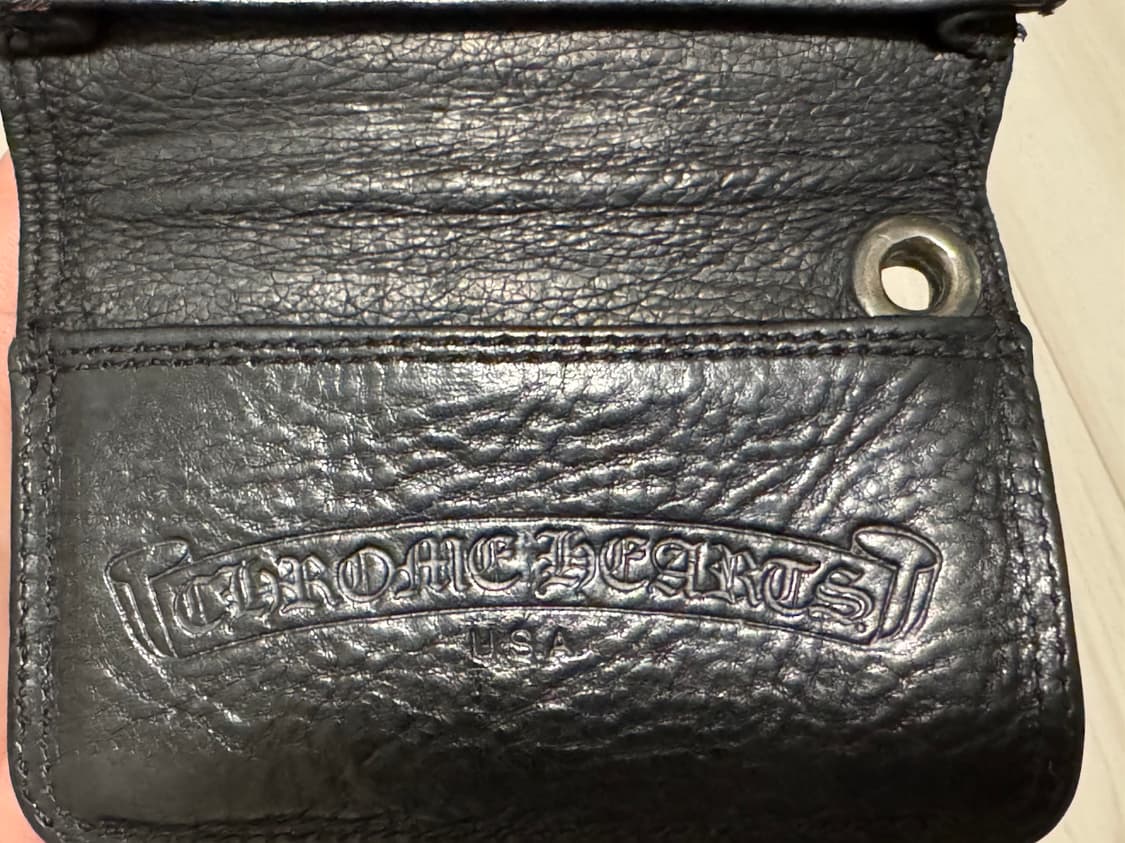 크롬하츠 스크롤라벨 레더카드지갑 상품이미지7