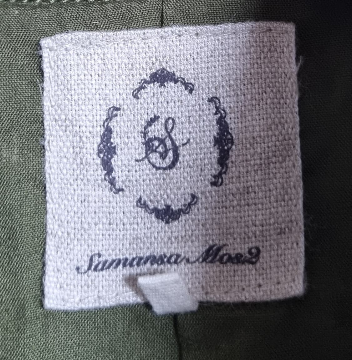 실측 M (66) 사만사모스2 카키 후드 떡볶이코트 더플코트 상품이미지3