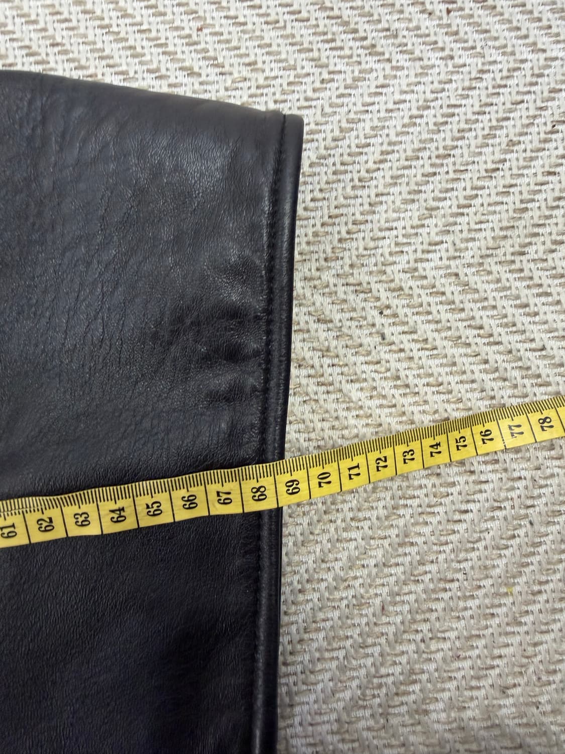 정품) 솔리드옴므 23ss 블랙 양가죽 레더 자켓 50(105) 상품이미지10