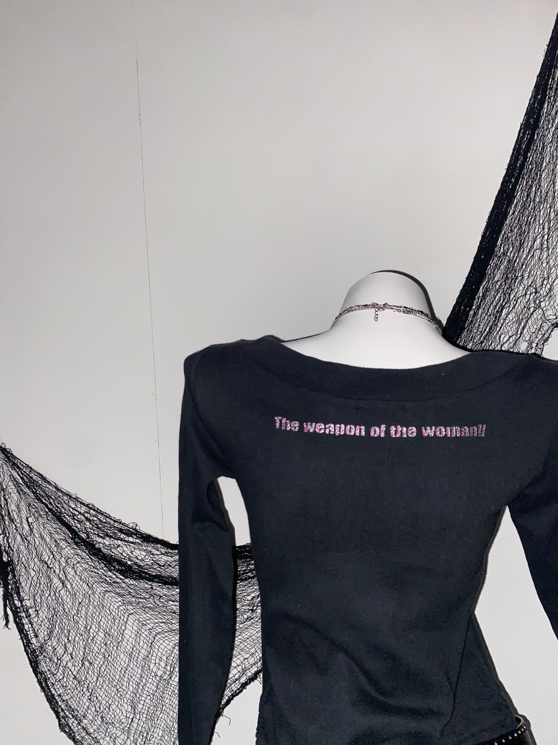 ꒰ঌ 갸루 글리터 셔링 롱슬리브 ໒꒱ 상품이미지5