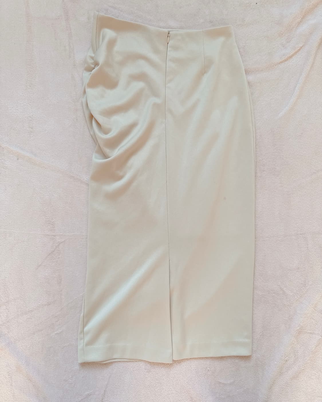 크림베이지 셔링 롱 스커트 상품이미지3