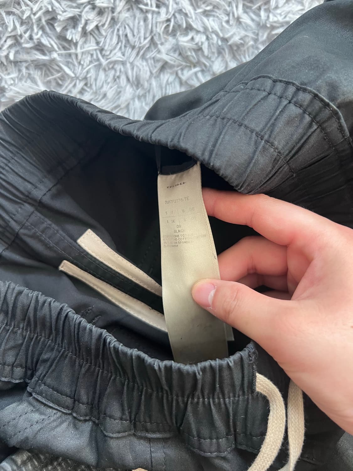 (S)릭오웬스 크리치 카고 태권도 팬츠 코팅 s사이즈 te소재 상품이미지10