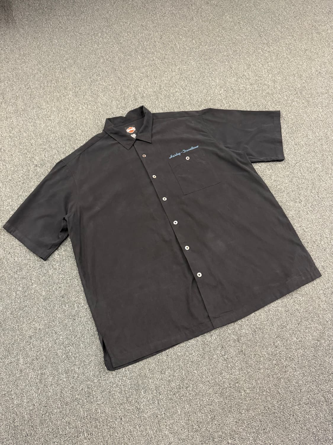 2XL) 할리데이비슨 빈티지 네바다 자수 반팔 셔츠 상품이미지1