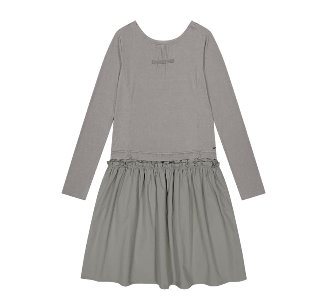 코이세이오 투웨이 셔링 원피스 라이트 카키  상품이미지1