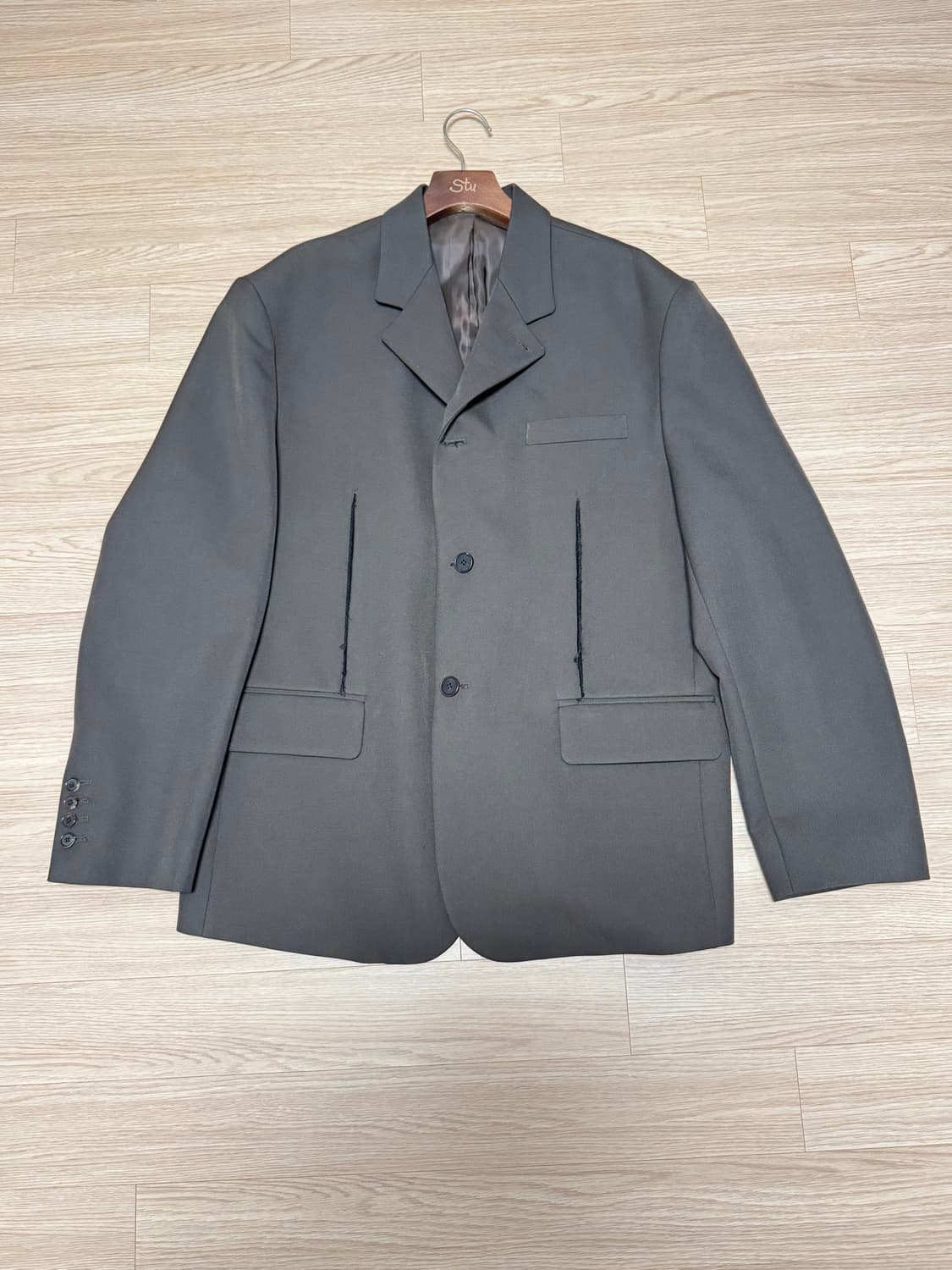 [L] stu 컷오프 블레이저 브라운 상품이미지2