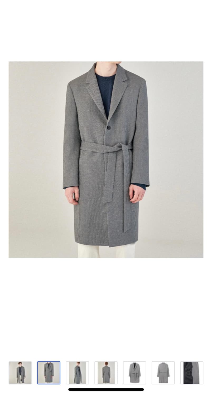 질 스튜어트 뉴욕 그레이 트윌 로브코트 상품이미지4