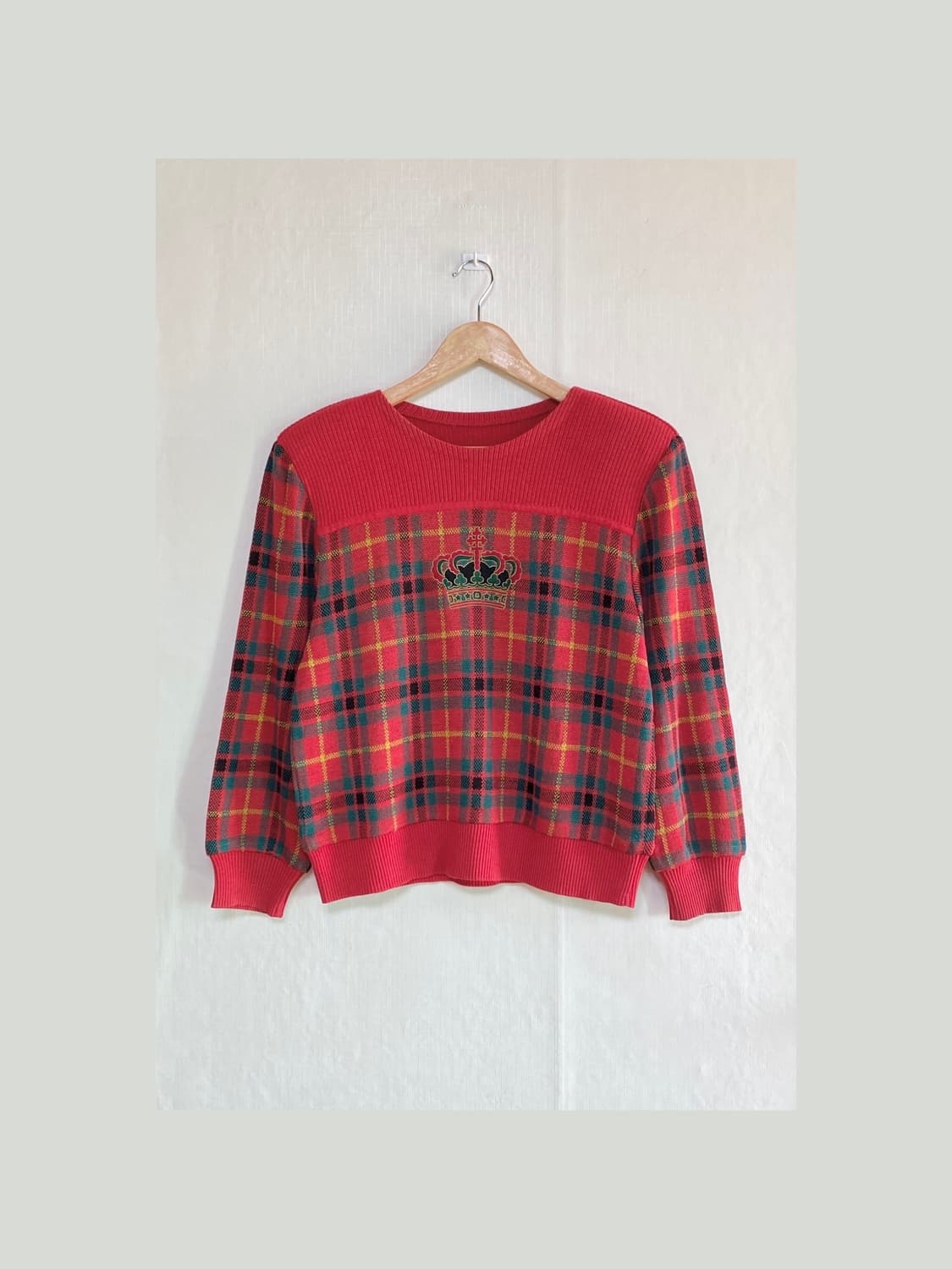 Vintage Christmas Crown Wool Blend Knit 상품이미지1
